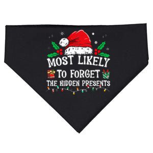 Most Likely To Forget The Hidden Presents Family Christmas  USA-Made Doggie Bandana