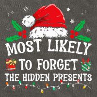 Most Likely To Forget The Hidden Presents Family Christmas  Cotton Canvas Backpack
