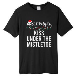 Most Likely To Christmas Matching Family Pajamas Tall Fusion ChromaSoft Performance T-Shirt