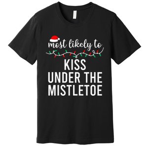 Most Likely To Christmas Matching Family Pajamas Premium T-Shirt