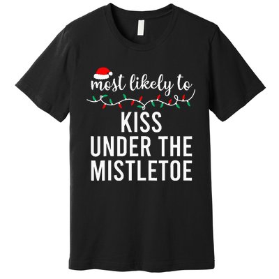 Most Likely To Christmas Matching Family Pajamas Premium T-Shirt