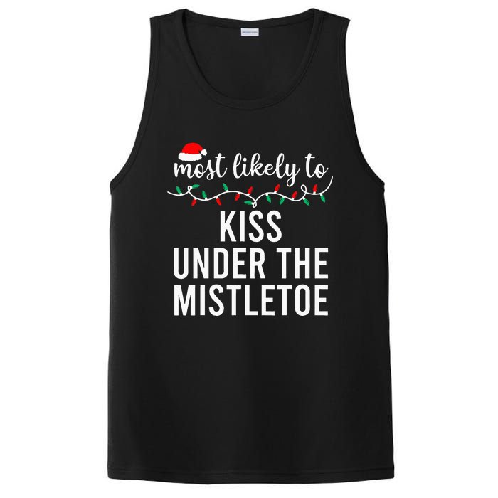 Most Likely To Christmas Matching Family Pajamas PosiCharge Competitor Tank