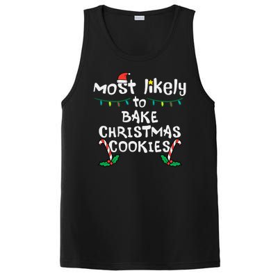 Most Likely To Bake Christmas Cookies Matching Family PosiCharge Competitor Tank