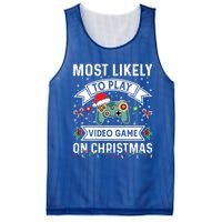 Most Likely To Play Video Gameon Christmas Video Game Lover Gift Mesh Reversible Basketball Jersey Tank