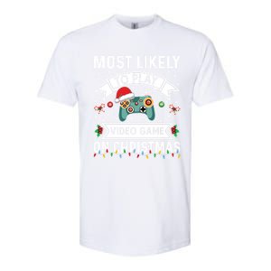 Most Likely To Play Video Gameon Christmas Video Game Lover Gift Softstyle CVC T-Shirt