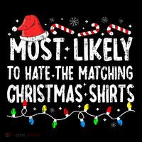 Most Likely To Hate Matching Christmas Family Pajamas Bucket Hat