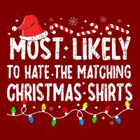 Most Likely To Hate Matching Christmas Family Pajamas Sustainable Beanie