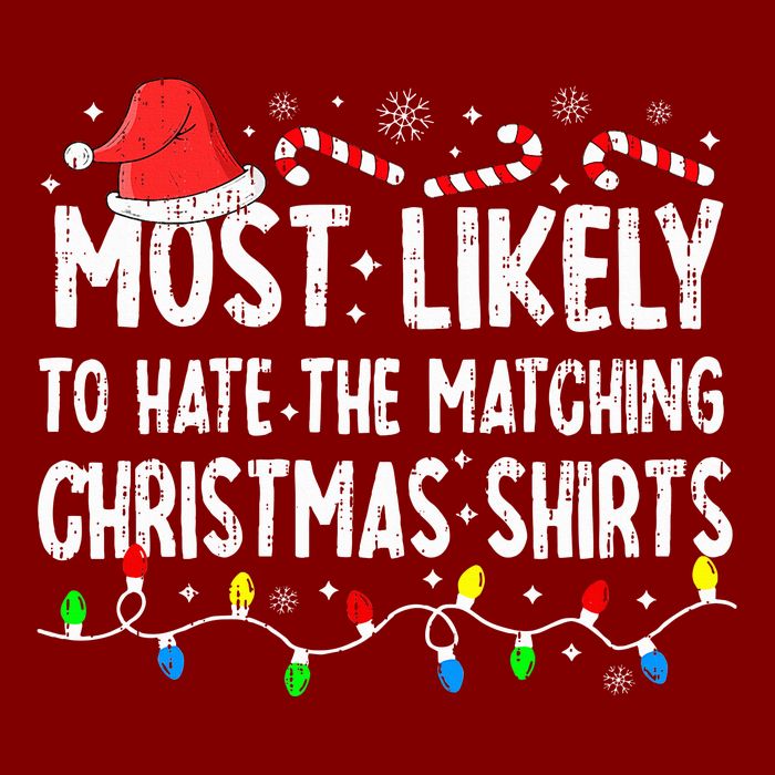 Most Likely To Hate Matching Christmas Family Pajamas Youth Performance Sprint T-Shirt