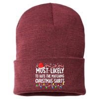 Most Likely To Hate Matching Christmas Family Pajamas Sustainable Knit Beanie