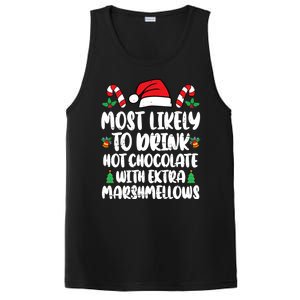 Most Likely To Drink Hot Chocolate Christmas Family Matching PosiCharge Competitor Tank