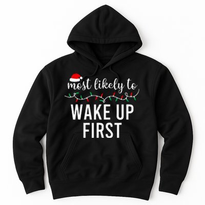 Most Likely To Christmas  Matching Family Pajamas Funny Hoodie