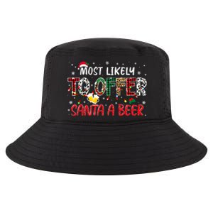 Most Likely To Offer Santa A Beer Christmas Cool Comfort Performance Bucket Hat