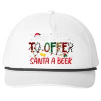 Most Likely To Offer Santa A Beer Christmas Snapback Five-Panel Rope Hat