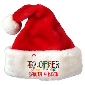 Most Likely To Offer Santa A Beer Christmas Premium Christmas Santa Hat