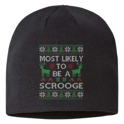 Most Likely To Be A Scrooge Christmas Sustainable Beanie