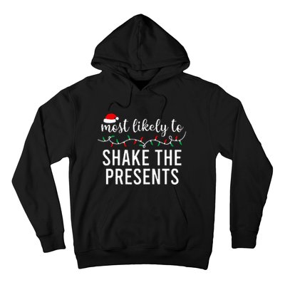 Most Likely To Christmas  Matching Family Pajamas Funny Hoodie