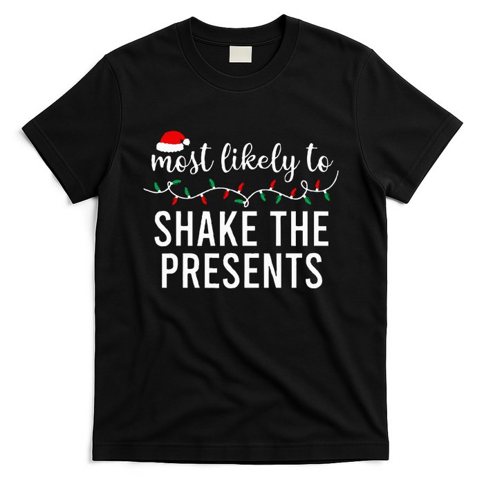 Most Likely To Christmas  Matching Family Pajamas Funny T-Shirt