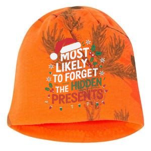 Most Likely To Forget The Hidden Presents Matching Christmas Kati - Camo Knit Beanie