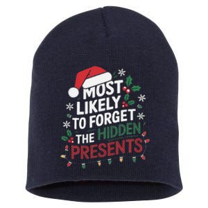 Most Likely To Forget The Hidden Presents Matching Christmas Short Acrylic Beanie