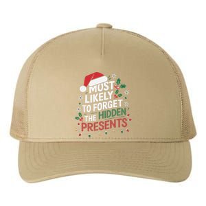 Most Likely To Forget The Hidden Presents Matching Christmas Yupoong Adult 5-Panel Trucker Hat