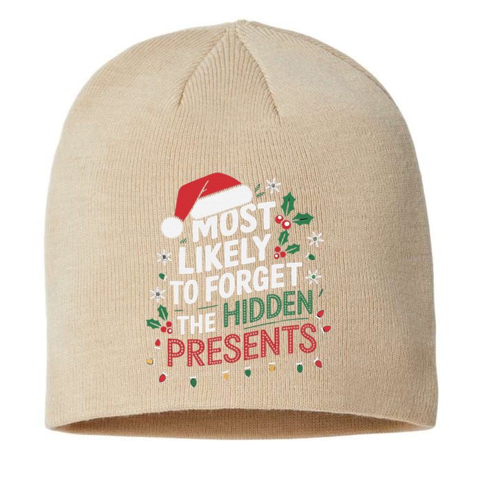 Most Likely To Forget The Hidden Presents Matching Christmas Sustainable Beanie