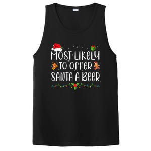 Most Likely To Offer Santa A Beer Funny Drinking Christmas PosiCharge Competitor Tank