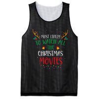 Most Likely To Watch All The Christmas Movies Xmas Matching Mesh Reversible Basketball Jersey Tank