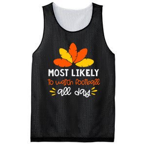 Most Likely to Matching Family Thanksgiving Pajamas Mesh Reversible Basketball Jersey Tank