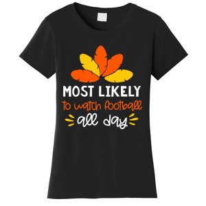 Most Likely to Matching Family Thanksgiving Pajamas Women's T-Shirt