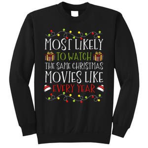 Most Likely to Watch The Same Christmas Movies Binge Sweatshirt