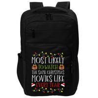 Most Likely to Watch The Same Christmas Movies Binge Impact Tech Backpack