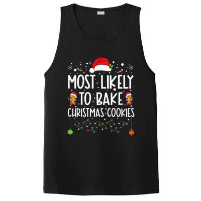 Most Likely To Bake Christmas Cookies Funny Baker Christmas PosiCharge Competitor Tank