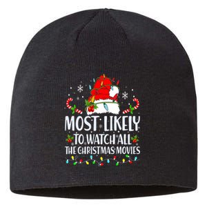 Most Likely To Watch All The Christmas Movies Matching Xmas Sustainable Beanie