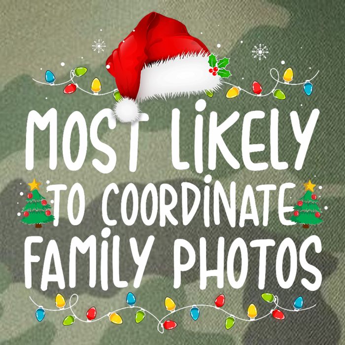 Most Likely To Coordinate Family Photos Christmas Legacy Tie Dye Trucker Hat