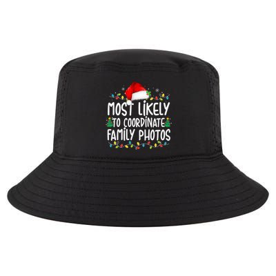 Most Likely To Coordinate Family Photos Christmas Cool Comfort Performance Bucket Hat