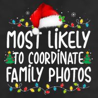 Most Likely To Coordinate Family Photos Christmas Adult Drive Performance Visor