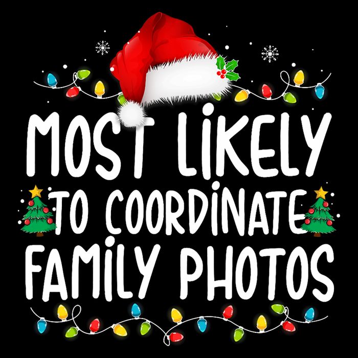 Most Likely To Coordinate Family Photos Christmas 16 in Basic Backpack