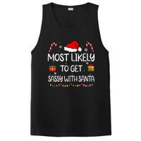 Most Likely To Get Sassy With Santa Funny Family Christmas PosiCharge Competitor Tank