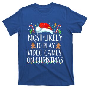 Most Likely To Play Video Games On Christmas Family Matching Gift T-Shirt