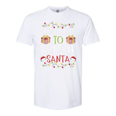 Most Likely To Wrestle Santa Christmas Wrestling Sports Softstyle CVC T-Shirt