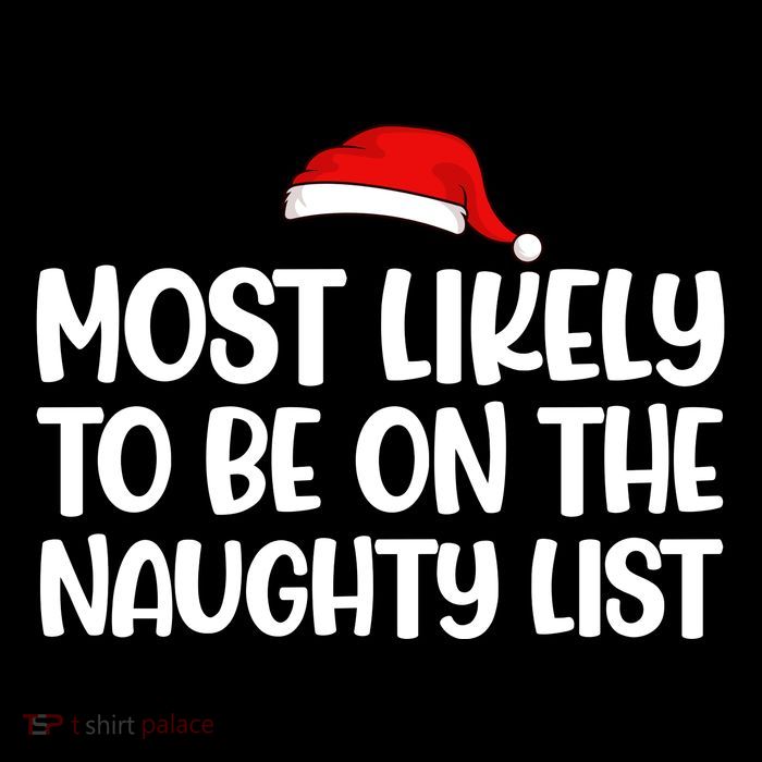 Most Likely To Be On The Naught List Funny Christmas Impact Tech Backpack