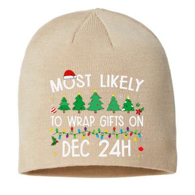 Most Likely To Wrap Gifts On Dec 24h Christmas 2024 Funny Sustainable Beanie