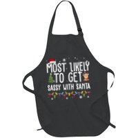Most Likely To Get Sassy With Santa Funny Christmas Apron