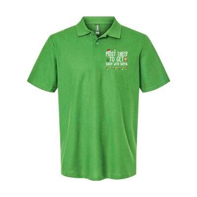 Most Likely To Get Sassy With Santa Funny Christmas Polo