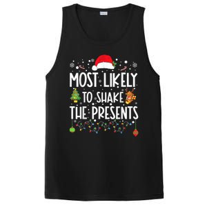 Most Likely To Shake The Presents Christmas Shirts For Family PosiCharge Competitor Tank