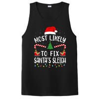 Most Likely To Fix Santa Sleigh Squad Family Joke Christmas PosiCharge Competitor Tank