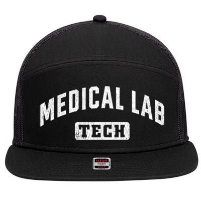 Medical Lab Tech Laboratory Technologist Technician Meaningful Gift 7 Panel Mesh Trucker Snapback Hat