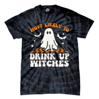 Most Like To Drink Up Wiches Halloween Tie-Dye T-Shirt