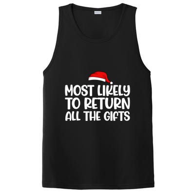 Most Likely To Return All The Gifts Christmas PosiCharge Competitor Tank