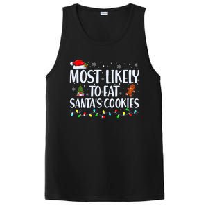 Most Likely To Eat Santa's Cookies Christmas Matching Family PosiCharge Competitor Tank